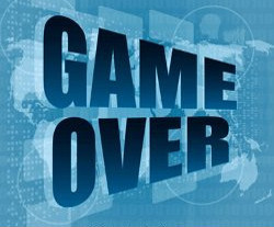 Game over message