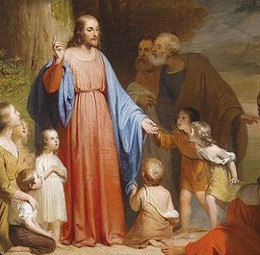 Christ blesses the children