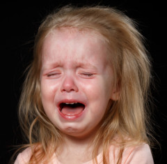 Little girl crying