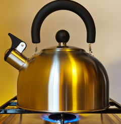 Kettle on stove