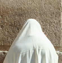 Jew praying at Western Wall