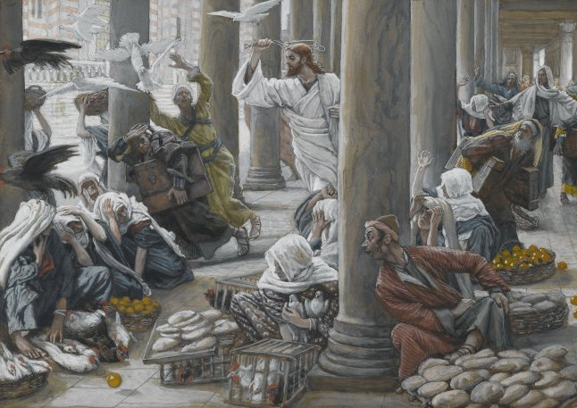Jesus cleansing the temple