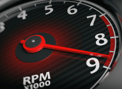 High rpms on tachometer