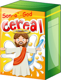 Jesus on cereal box