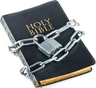 Bible with chains