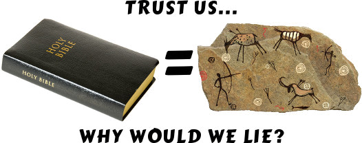 Cave drawing equals Bible