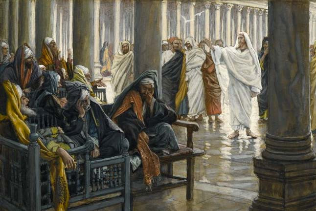 Jesus rebukes the Pharisees