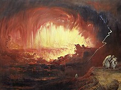 Fire raining on Sodom