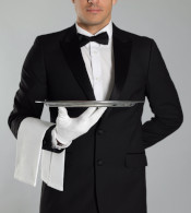 Butler prepared to serve