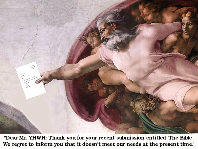 God gets a rejection letter