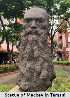 Statue of Mackay in Tamsui