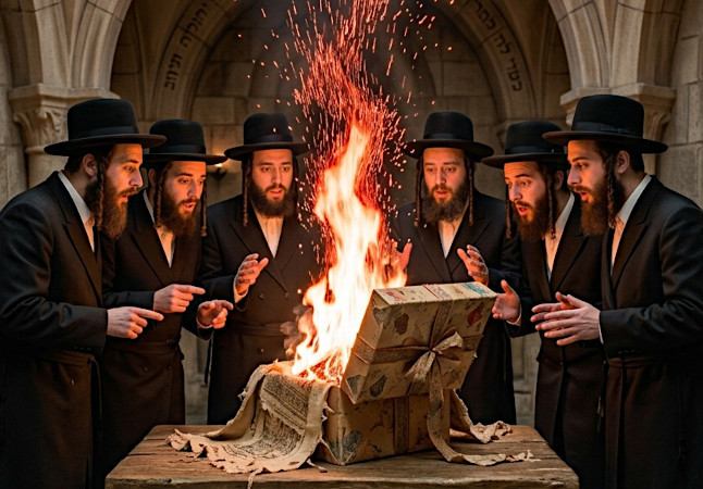 Jews shocked at the contents of package